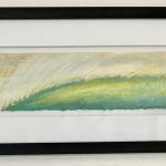 Original framed mix oil pastel. Size 12.75 x 37.25 Price $350.