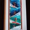 "Surfers" Original framed water color. 29" x 18" SOLD